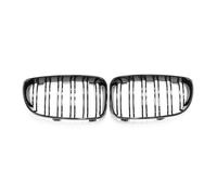 Grilles de calandre Avant pour BMW E81 E87 E82 E88 128i 130i 135i (2008-2013) - Style Racing - Double Grille à lamelles - Noir Brillant - Grille Centrale de Pare-Chocs Avant