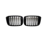 Grilles de calandre Avant pour BMW X3 X4 G01 G02 G08 2018-2021, Noir Brillant, Style Racing, kit carrosserie 2 pièces, Double Grille Centrale de Pare-Chocs Avant