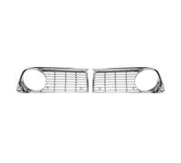 Grilles de calandre pourtour de phare droit et gauche chromées pour BMW Série 02 E10 phase 2 (09/1973-07/1977)