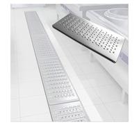 Grilles de caniveau métalliques - Grille de Cuisine et de Jardin pour Siphon de Douche, empêche Les Feuilles de Boucher Les canalisations