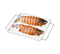 Grilles de cuisson en acier inoxydable, grille de grillade extérieure | Grilles à rôtir Grille de cuisson pour barbecue en acier inoxydable,Support de barbecue de Camping en plein air Portable, access