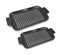 Grilles de cuisson en porcelaine, transfert de chaleur, design à trous multiples pour réunions de famille, feux de camp, repas aromatiques, grillades