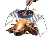 Grilles de Cuisson pour Barbecue,Grille Pliante Grande pour Cuisson - Grille en Acier Inoxydable, de pour Feu de Camp pour Poulet Bœuf Légumes Viande Champignon Pêche Randonnée