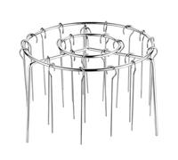 Grilles de cuisson pour friteuse à air chaud, en acier inoxydable, avec rôtissoire vertical, armature, Air Fryer Friteuse à air verticale spéciale en acier inoxydable (Silver, 15x10.4cm)