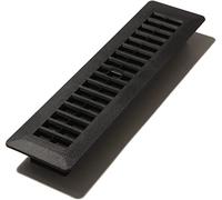 Grilles de Décor 5,1 cm par 30,5 cm Plastique Sol Register, PL212-BLK