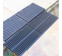 Grilles de drainage de jardin en plastique robuste - Capacité de charge de 2500 kg - Couverture de vidange extérieure personnalisable - Grille de protection des feuilles pour un débit d'eau efficace
