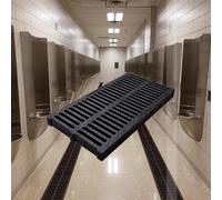 Grilles de drainage d'égout à haute teneur en polymère/couvercle gouttière, couvercle puits rectangulaire découpable, grille canal, allées, garages, places toilettes