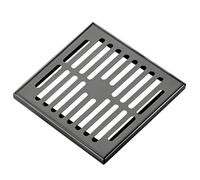 Grilles De Drainage en Acier Inoxydable 304, Couvercles De Caniveaux avec Cadre, Grilles De Gouttières, Bouches D'égout Carrées pour Jardin Et Terrasse(Gris,25x25cm)