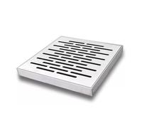 Grilles de Drainage en Acier Inoxydable avec Cadre,Grilles de Drainage pour Égouts,Couvercle de Puits,Grille de Drainage pour Bassin de Captage,Kit de Drainage Tranchée pour Allée de Jardin