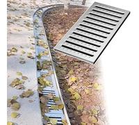 Grilles de Drainage en Acier Inoxydable,Grilles de Drainage Antidérapantes pour Cuisine,Grilles de Drainage des Eaux Pluviales,Grilles de Drainage pour Tranchées D'Égouts (58 X 35 X 2,5 Cm)