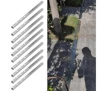 Grilles de Drainage en Métal pour Gouttière de Jardin,Tuyau de Drainage Extérieur en Béton,Robustes,Étroites Et Fines (avec Grille Amovible) (10 Pièces 5 X 3 Cm (2 X 1 1/8"))