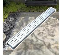 Grilles de Drainage pour Caniveau,Couvercles de Drainage,Drain de Canal Extérieur en Acier Inoxydable 304 avec Grille,Canalisation de Drainage Tranchée Robuste pour L'Extérieur Et L'Intérieur,Crépine