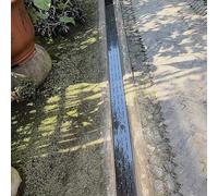 Grilles de Drainage pour Extérieur,1 M de Long,Noir,avec Couvercle,en Acier Inoxydable,pour Bloquer Les Débris,pour Les Champs de Légumes (5 Cm X 5 Cm).