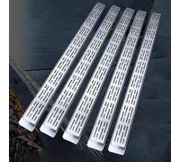 Grilles de Drainage pour Extérieur,Tuyaux de Drainage Étroits en Acier Inoxydable,Lot de 3,5,6,7,8,9 Ou 10 Pièces,Système de Drainage Tranchée Robuste pour Jardin,Couvercle de Gouttière (5 Pièces,L 8