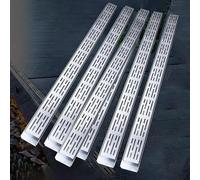 Grilles de Drainage pour Extérieur,Tuyaux de Drainage Étroits en Acier Inoxydable,Lot de 3,5,6,7,8,9 Ou 10 Pièces,Système de Drainage Tranchée Robuste pour Jardin,Couvercle de Gouttière (6 Pièces,L 5