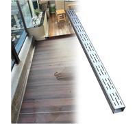 Grilles de Drainage pour Gouttières Souterraines de 1,2,3 Ou 4 Pouces de Large,Kit Mince pour Jardin Extérieur,Garage,Salle de Bain,Balcon,Cuisine,Acier Inoxydable Robuste (Noir/L X H 5 X 5 Cm)