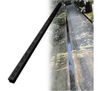 Grilles de Drainage pour Gouttières Souterraines de 1,2,3 Ou 4 Pouces de Large,Kit Mince pour Jardin Extérieur,Garage,Salle de Bain,Balcon,Cuisine,Acier Inoxydable Robuste (Noir/L X H 5 X 3 Cm)