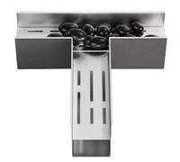 Grilles de Drainage pour Terrasse Extérieure,Système de Drainage Peu Profond,Kit de Drainage Tranchée en Acier Inoxydable pour Jardin,Trottoir,Terrasse,Salle de Bain,Grille de Drainage Fine pour La P