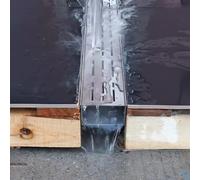 Grilles de Drainage pour Tranchées Extérieures,1 M de Long,en Acier Inoxydable 304,pour Allées,Crépines de Drainage Linéaires Robustes pour L'Extérieur (6 Cm X 4 Cm).