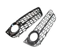 grilles de feux antibrouillard Compatible Avec A5 Pour Coupe Pour Sportback 2008 2009 2010 2011 Pare-chocs Avant De Voiture Antibrouillard Lampe Calandre Couverture Maille Nid D'abeille