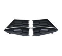 grilles de feux antibrouillard Compatible Avec Skoda Pour Superb 2016 2017 2018 Cadre Phare Antibrouillard Panneau Garniture Calandre Pare-chocs Avant Avec Grille À Barre Lumineuse