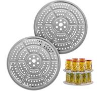 Grilles de mise en conserve 11 pouces, support pour bocaux, inox, lot de 2