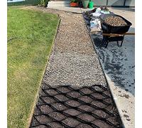 Grilles de pavage en nid d'abeille pour stabilisation du gravier | Système durable d'allée et de chemin de jardin | Grille de passage extérieure pour une stabilité accrue et un drainage facile