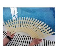Grilles de piscine, caniveaux de drainage antidérapants professionnels pour piscines, grilles de caniveau amovibles pour salle de bain et cuisine, 30 pièces (20 x 100 cm / 7,9 x 39,4 pouces) (2 p