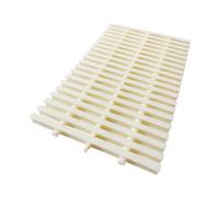 Grilles de Piscine, caniveaux de Drainage en ABS, Drain Flexible à 360° pour piscines, salles de Bains et Cuisines, Lot de 2, 25 x 100 cm - Grille de jonction Durable pour Une évacuation eff