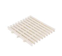 Grilles de Piscine, caniveaux de Drainage pour Piscine - 20 pièces de grilles de raccordement Blanches pour allées, caniveaux, patios et plages de Piscine - Solution de Drainage Durable et p