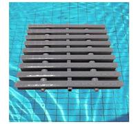 Grilles de Piscine, caniveaux de Drainage pour Piscine, Lot de 2 caniveaux de raccordement pour terrasse et Salle de Bain extérieure, 25 x 100 cm, indispensables pour Une Gestion Efficace de
