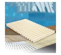 Grilles de Piscine, Couvercle de Grille de trop-Plein - Grille texturée en Losanges, Grille de gouttière rotative à 360° pour allées et clôtures de Jardin, 30 x 100 cm, Lot de 10, Durable et