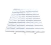 Grilles de Piscine, Grille de Piscine assemblée, Grille de trop-Plein à Angle de 90°, Couvercle de Drain à Trois Trous, Drain de Fond Durable pour Le Drainage de Piscine (25 x 100 cm, Lot de