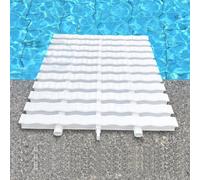 Grilles de Piscine, grilles de Piscine Hors Sol - Grille de trop-Plein de gouttière assemblée 20 x 100 cm, Lot de 5, Conception à Trois Trous pour Un Drainage Efficace