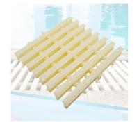 Grilles de Piscine résistantes à Motif Losange - Lot de 12 grilles de Drainage 25 x 100 cm pour allées, Utilisation sécurisée Autour de la Piscine, Gestion Efficace du FL