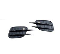 Grilles de radiateur avant Accessoires d'autocollants de couverture de décoration de lattes de calandre d'air de pare-chocs de phare antibrouillard pour avant de voiture(Gloss Black)