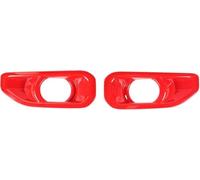 Grilles de radiateur avant Autocollants décoratifs pour phares antibrouillard pour avant de voiture, pour Jeep pour Wrangler JL 2018 et pour plus(3)