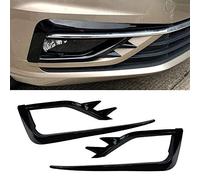 Grilles de radiateur avant Garniture de protection de sourcil de calandre de feu antibrouillard avant Pour Vw Pour Golf 7.5 MK7.5 2017-2019, aspect fibre de carbone noir