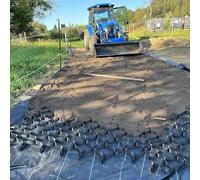 Grilles de renfort de sol en polyéthylène haute densité - Gravier pliable pour allées, parkings, jardins et contrôle de l'érosion du sol - Solution de protection durable du gazon