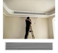 Grilles De Retour D'air Avec Filtre/Systèmes De Bouches De Ventilation | Grilles D'extraction Linéaires Robustes À Ailettes, Encastrables ; Améliorent La Ventilation Intérieure Et Assurent Un Flux