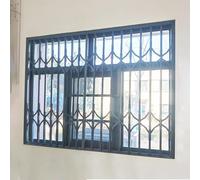 Grilles De Sécurité For Fenêtres Intérieures Et Extérieures - Barrière De Sécurité For Fenêtre Coulissante Pliante En Aluminium Avec Serrure - Protection De Fenêtre(W80xH100cm/32x40in)