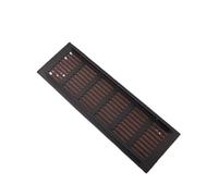Grilles de ventilation de plafond, portes d'aération en aluminium avec vis de fixation, hottes for armoires à chaussures et meubles(Black,60x300mm)