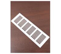 Grilles de ventilation de plafond, portes d'aération en aluminium avec vis de fixation, hottes for armoires à chaussures et meubles(Milk,60x300mm)