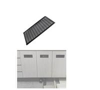 Grilles de Ventilation en alliage d'aluminium for armoires, couvercles de ventilation en maille for étagères à chaussures, panneaux de ventilation de(Black,30x60cm/11.8x23.6")