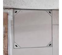 Grilles d'évacuation Personnalisables en Acier Inoxydable - Grille décorative dissimulée pour la Gestion des eaux pluviales extérieures et Couvercle de Regard 400 x 400 mm (15,7" x 15,7") -