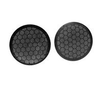 ACV Grilles de haut-parleur set Ø 165 mm pour VW Passat/Golf 4 et Seat Leon/Toledo Noir
