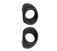 Grilles Pare-Chocs Avant Compatible Avec Mitsubishi Pour Outlander 2013 2014 2015 2 Pièces Gauche Droite Cache De Feu Antibrouillard Avant Cadre Enjoliveur Référence 6400D571(Black)