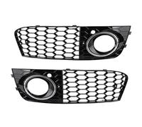 Grilles Phares Antibrouillard Compatible Avec A4 B8 RS4 Style 2009 2010 2011 2012 Maille En Nid D'abeille Pour Phare Antibrouillard Grille Ventilation Ouverte Pièces Couvercle D'admission