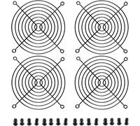Grilles pour Ventilateur PC 120mm,Fan Grill Grille,Protection des Ventilateurs d'ordinateur,Grille de Ventilateur de Refroidissement,Kit de 4,Noir.