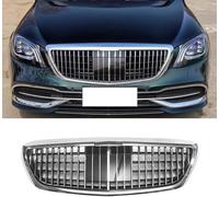 Grilles radiateur Avant Voiture pour Benz W222 Clase S S320 S400 S350 S500 S450 S560 S680 S600 2014-2019, Calandres Avant et de radiateur Grille De Pare-Choc Avant Centrale